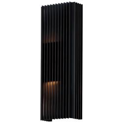 Rampart 22" High Matte Black 2-Light LED Outdoor Wall Light