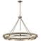 Ramsey 34" Wide 10-Light Chandelier - Satin Nickel