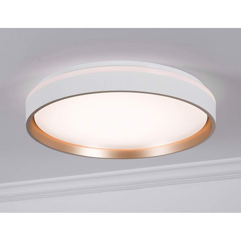 Image 1 Rana 16" Wide White LED Flush Mount