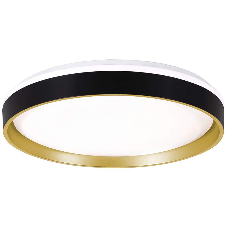 Image 2 Rana 19" Wide Black LED Flush Mount