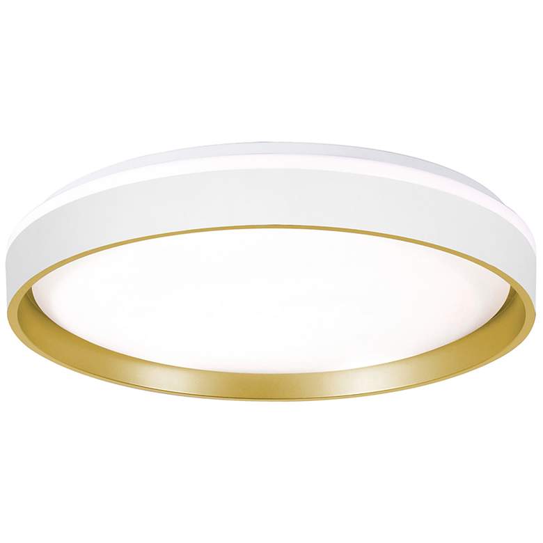 Image 2 Rana 19" Wide White Round LED Ceiling Light