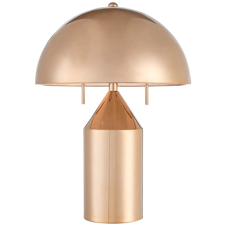 Image 2 Ranae French Gold Metal Modern Mushroom Table Lamp