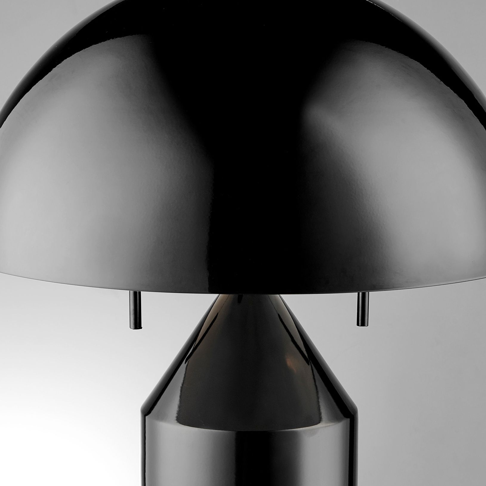 Ranae High Gloss Black Metal Accent Table Lamp 338P2 Lamps Plus