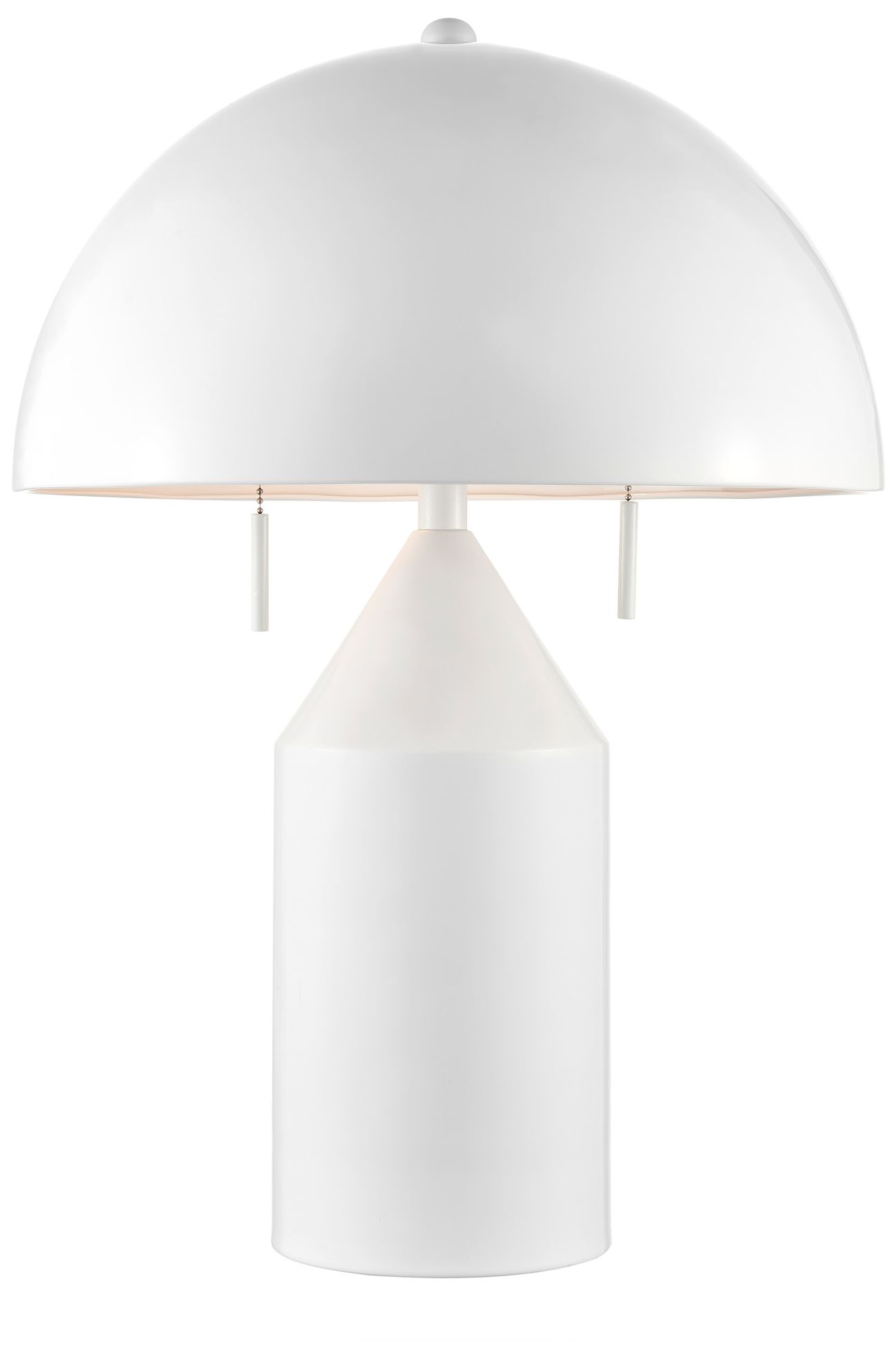 Ranae High Gloss White Metal Accent Table Lamp 341P2 Lamps Plus