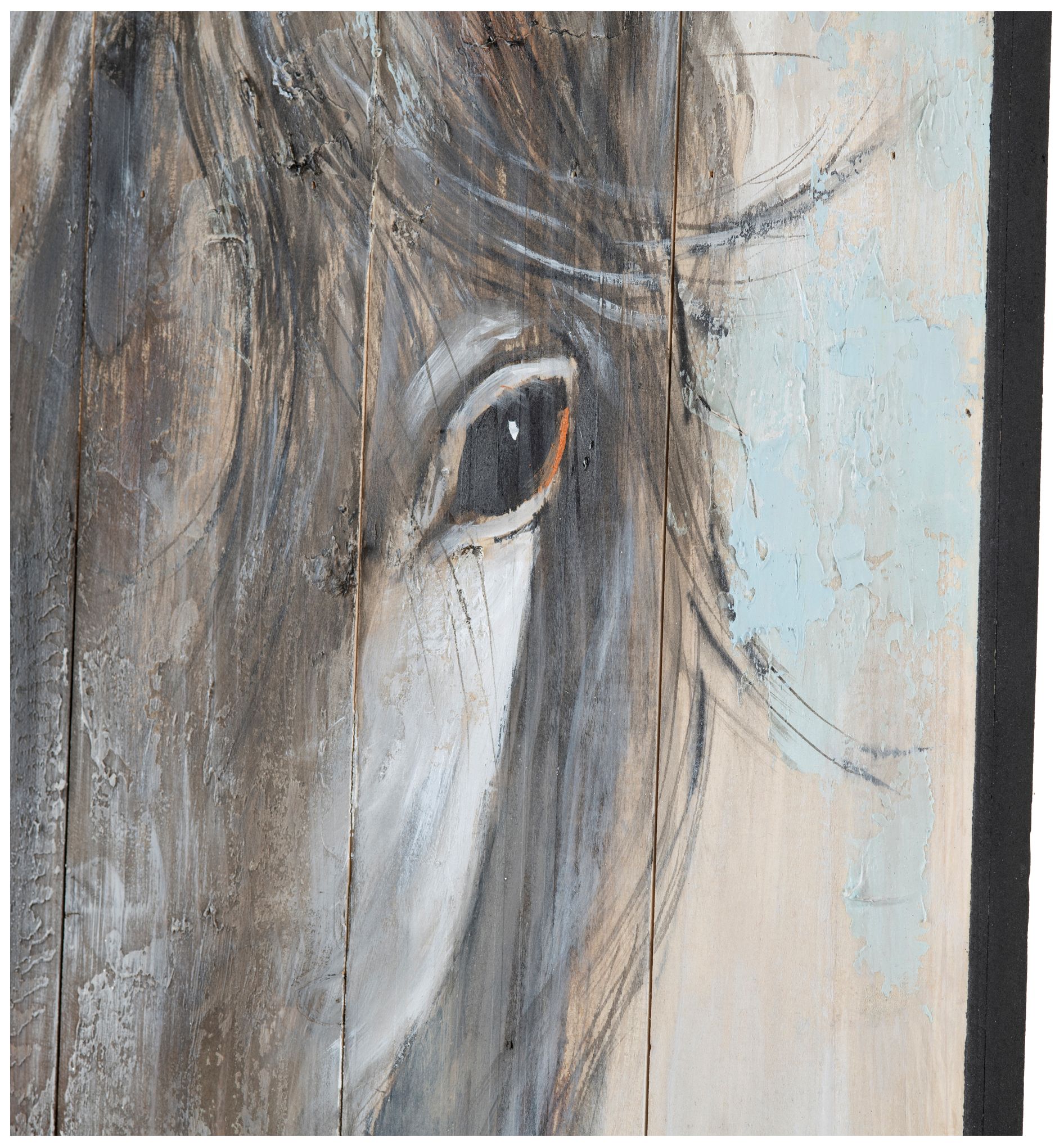 Thumbnail2 of Ranch Life - Rustic Wooden Wall Painting  - 24 x 47 more views