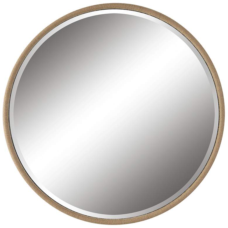 Image 1 Ranchero Round Mirror, Natural