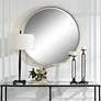 2_Ranchero White Rope 42 1/2" Round Oversized Wall Mirror