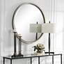 4_Ranchero White Rope 42 1/2" Round Oversized Wall Mirror more views