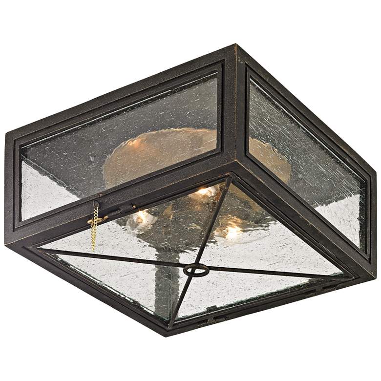 Image 2 Randolph 13" Wide Vintage Bronze Outdoor Ceiling Light