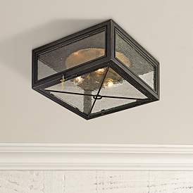 Image1 of Randolph 13" Wide Vintage Bronze Outdoor Ceiling Light