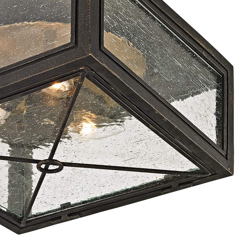 Image 3 Randolph 13" Wide Vintage Bronze Outdoor Ceiling Light more views