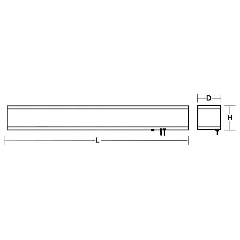 Image 2 Randolph 50" Wide Satin Nickel Linen LED Overbed Wall Light more views