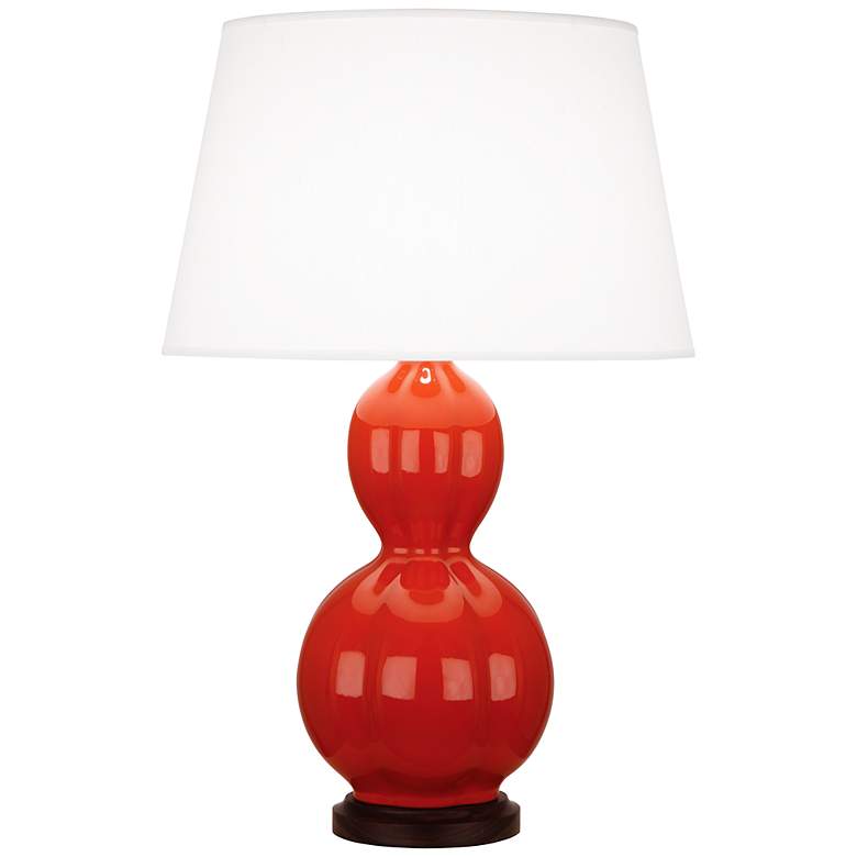 Image 1 Randolph Dragon&#39;s Blood Red Table Lamp