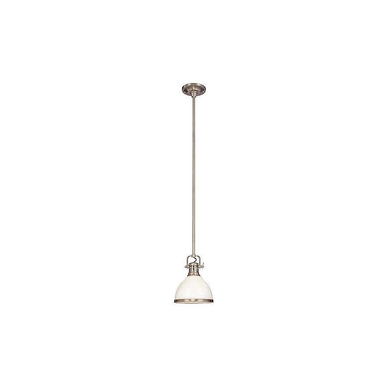 Image 2 Randolph Satin Nickel 10" Wide Pendant Chandelier