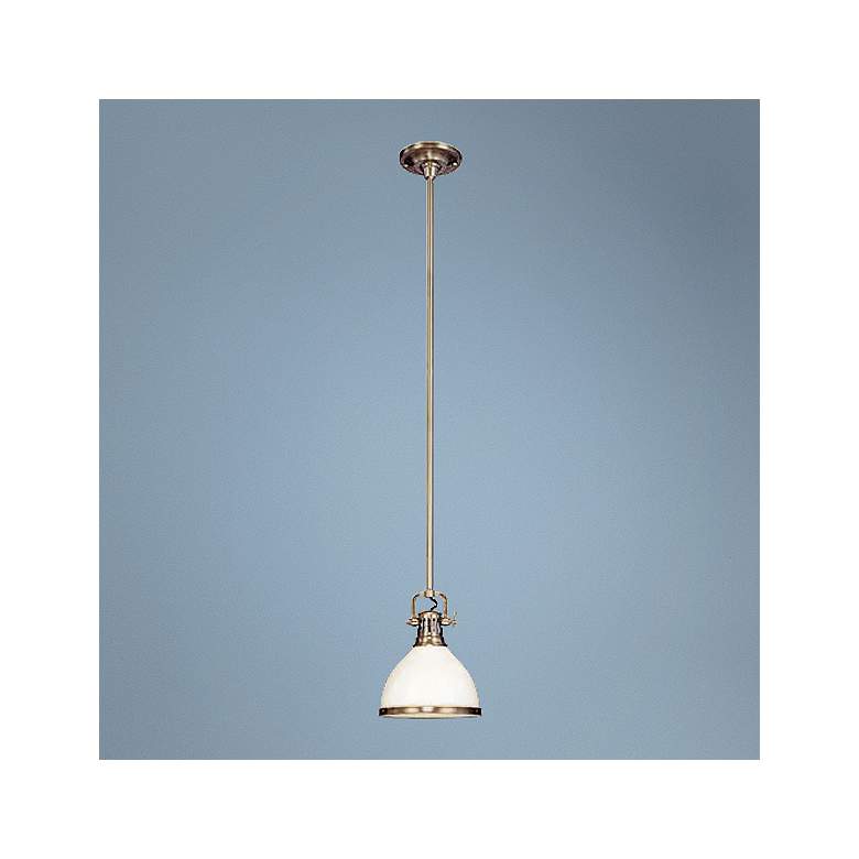 Image 1 Randolph Satin Nickel 10" Wide Pendant Chandelier