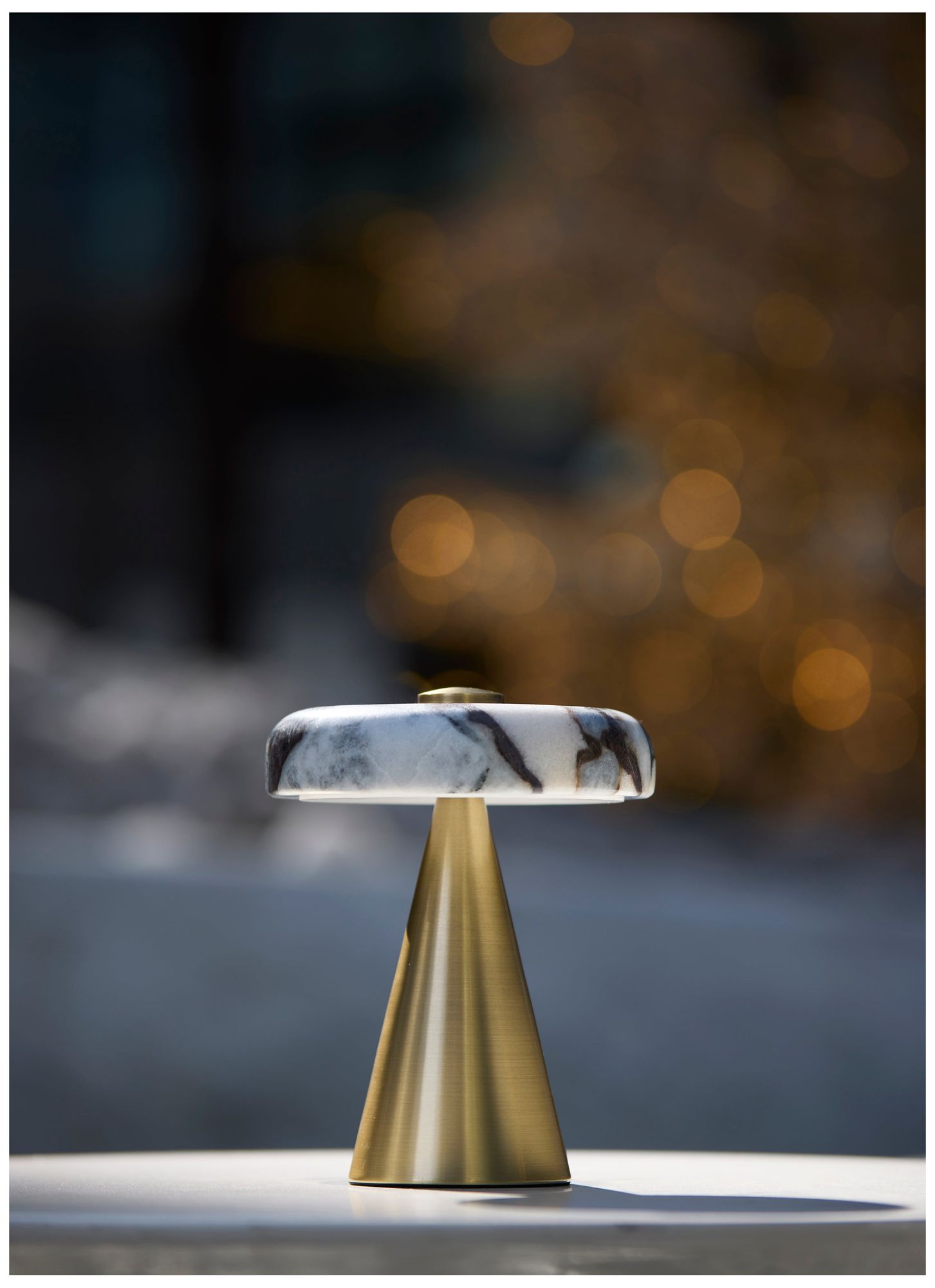 Randy LED Cordless Table Lamp- Antique Brass