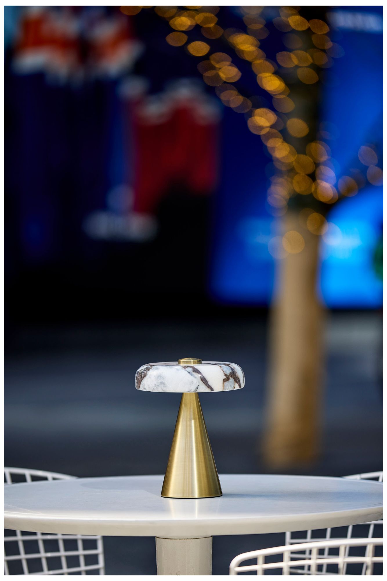 Randy LED Cordless Table Lamp- Antique Brass