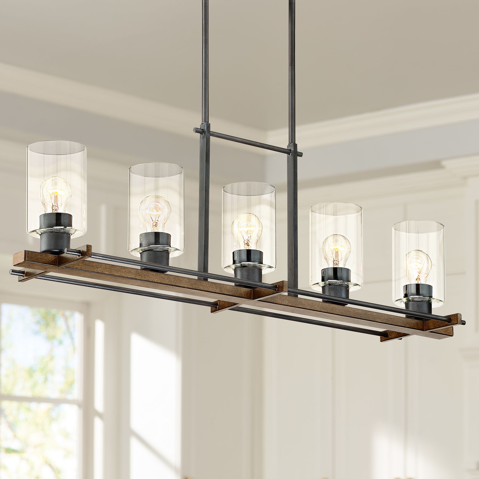 farmhouse linear pendant light