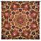 Rangoli Caramel 53" Square Tapestry with Hanging Rod