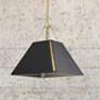 Thumbnail1 of Ranik 15 7/8" Wide Brushed Champagne Bronze Pendant With Natural Black