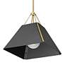 Thumbnail4 of Ranik 15 7/8" Wide Brushed Champagne Bronze Pendant With Natural Black more views