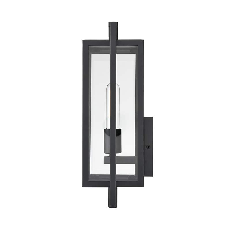 Image 5 Rankin 15 3/4" High Textured Black Outdoor Wall Light more views
