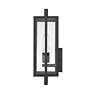 5_Rankin 15 3/4" High Textured Black Outdoor Wall Light more views