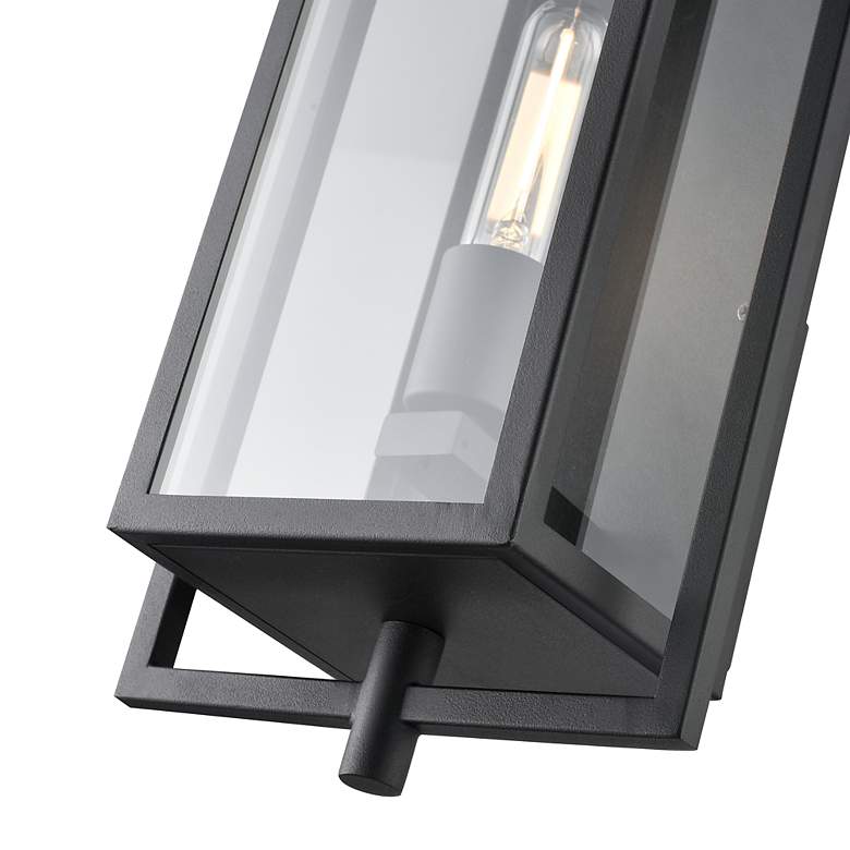 Image 6 Rankin 15 3/4" High Textured Black Outdoor Wall Light more views