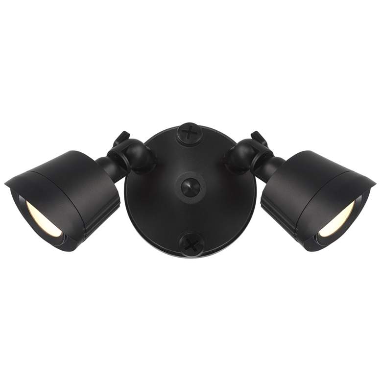 Image 1 Ransom 4 1/4"H Black 2-Light LED Landscape Flood Light