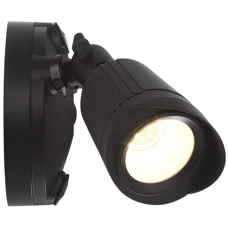 Image 4 Ransom 4 1/4"H Black 2-Light LED Landscape Flood Light more views