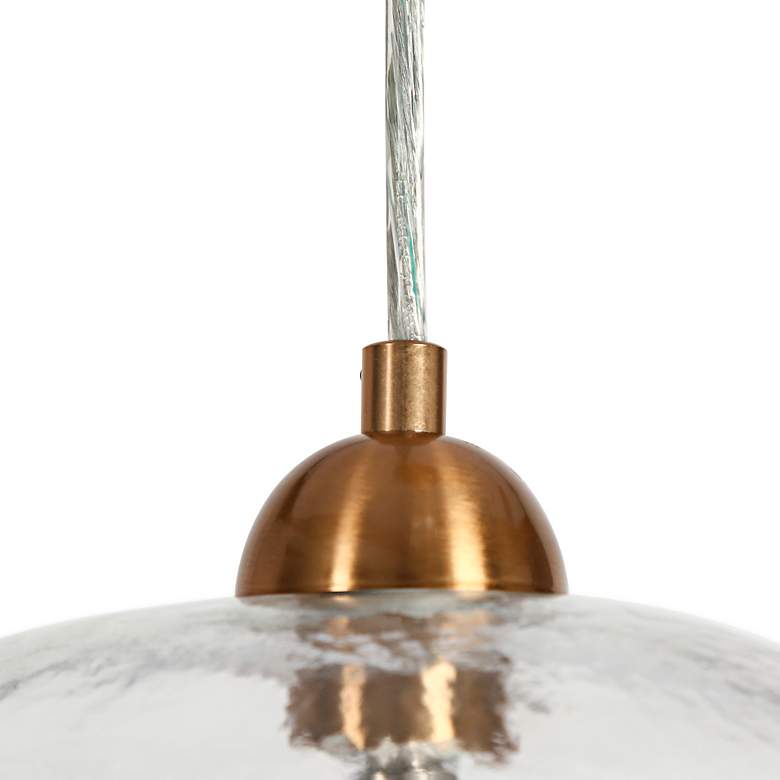 Image 5 Ranunculus 17 3/4" Wide Plating Brass Multi-Light Pendant more views