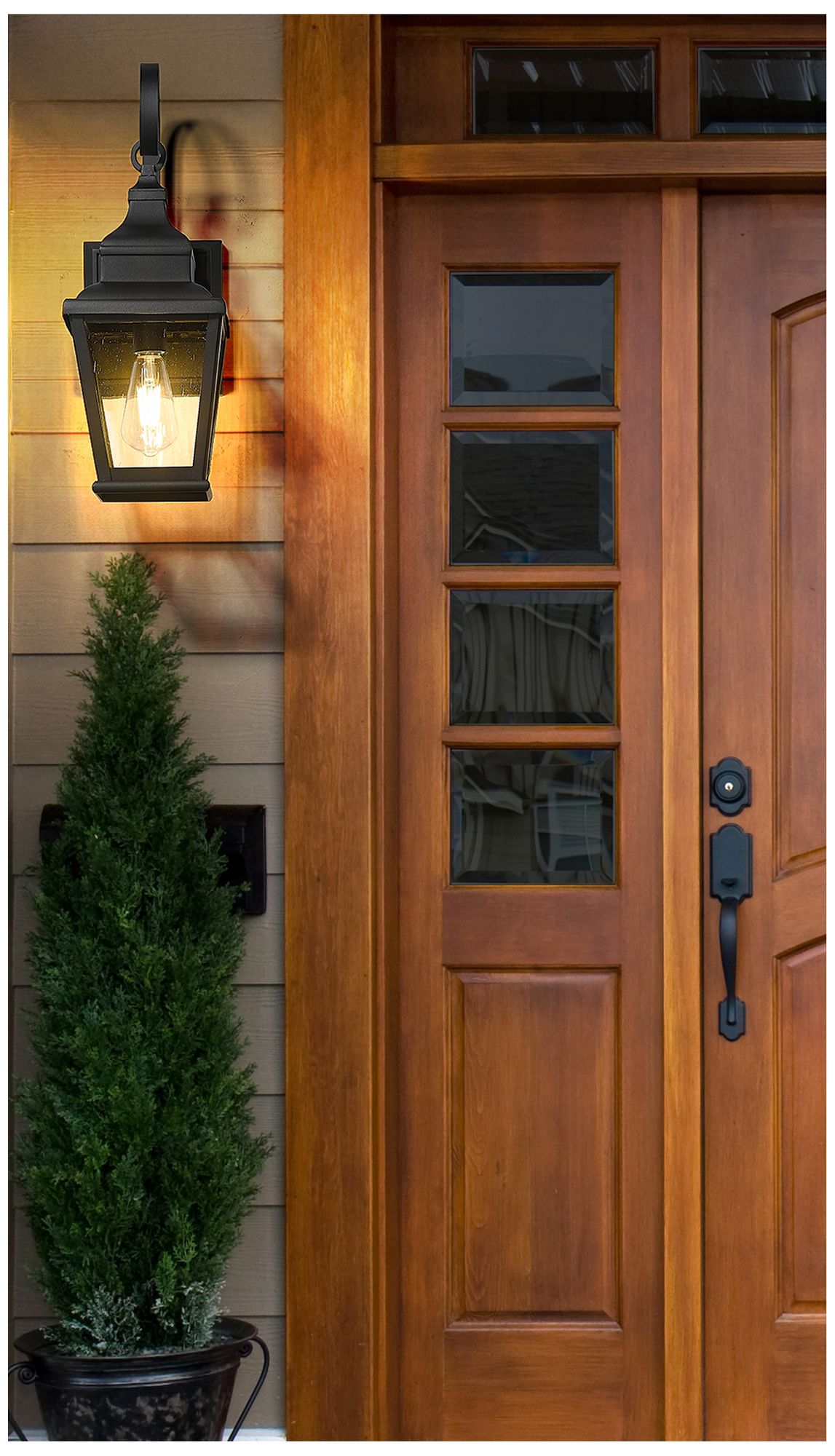 Image 3 Raphael by Z-Lite Sand Black 1 Light Outdoor Wall Light more views