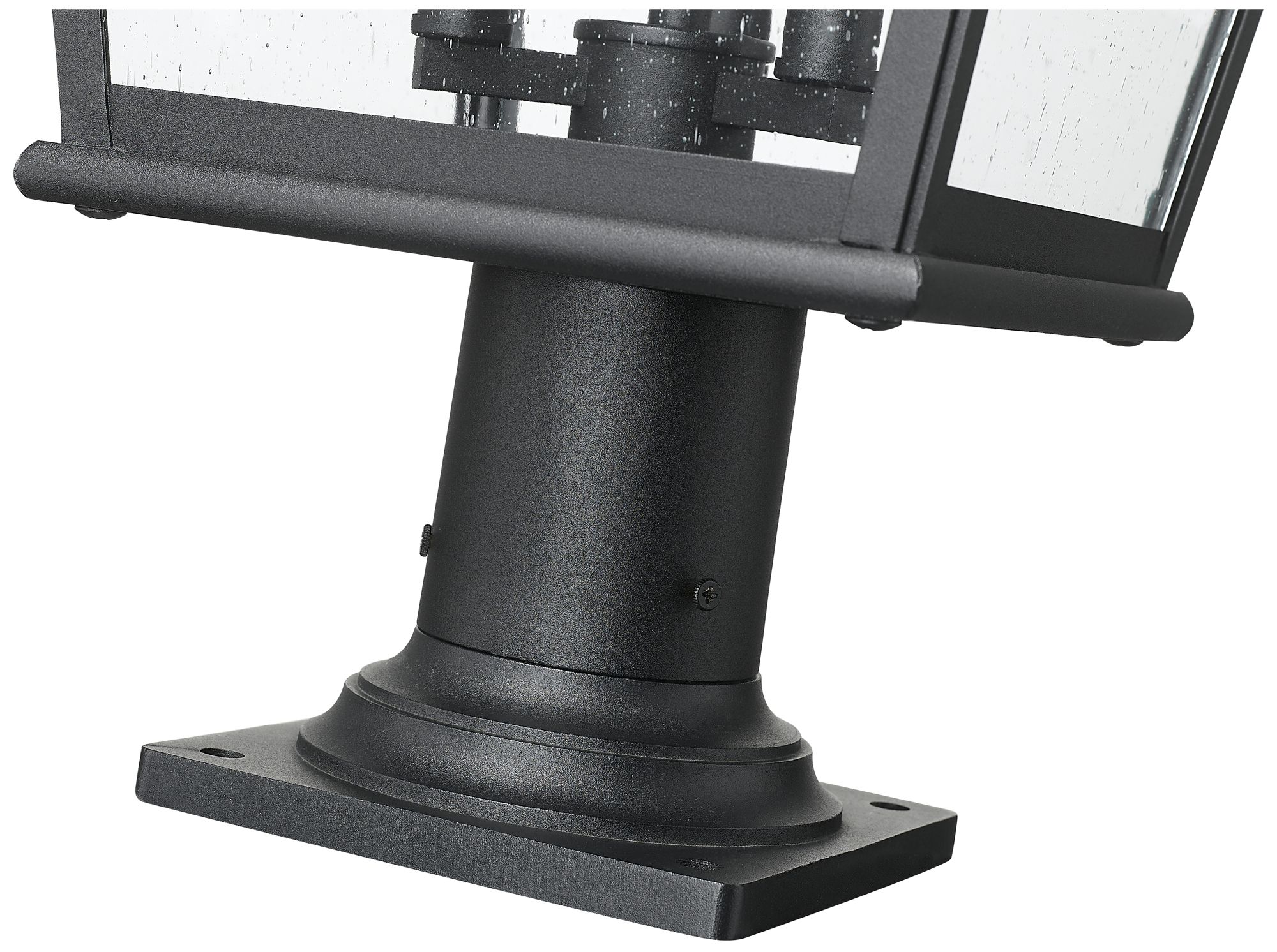 Image 6 Raphael by Z-Lite Sand Black 3 Light Outdoor Pier Mounted Fixture more views