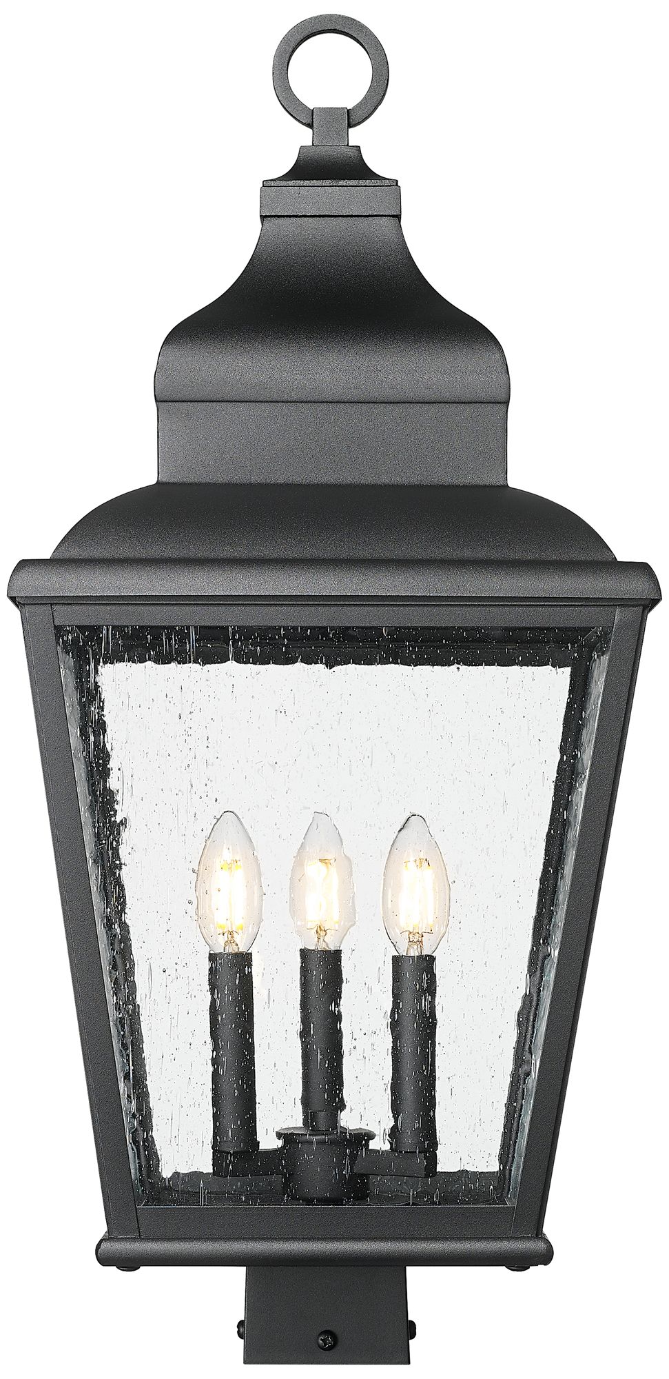 Image 2 Raphael by Z-Lite Sand Black 3 Light Outdoor Post Mount Fixture more views