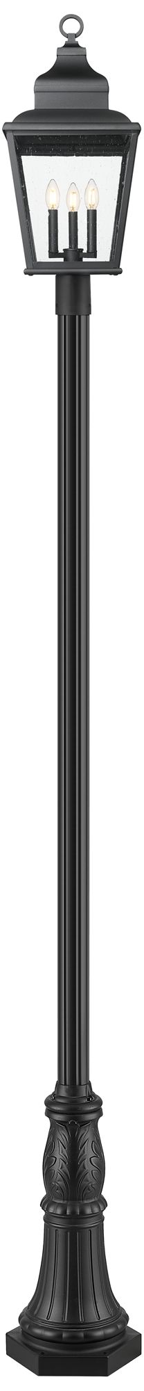 Image 4 Raphael by Z-Lite Sand Black 3 Light Outdoor Post Mounted Fixture more views