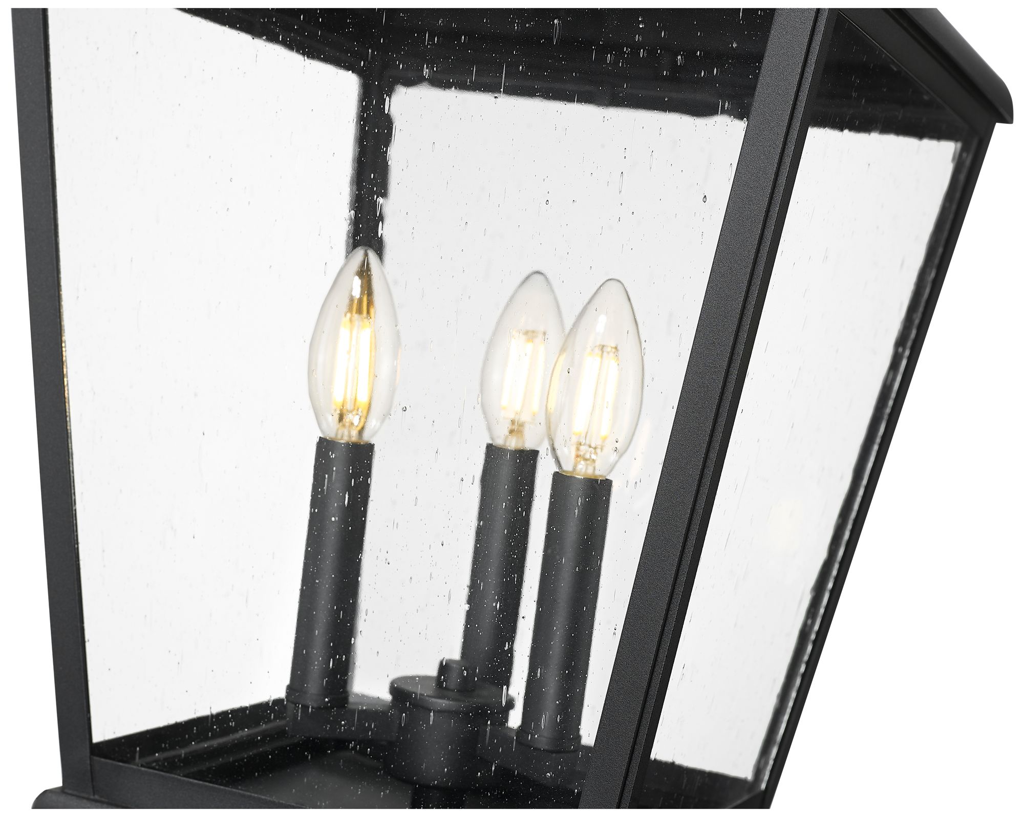 Image 6 Raphael by Z-Lite Sand Black 3 Light Outdoor Post Mounted Fixture more views