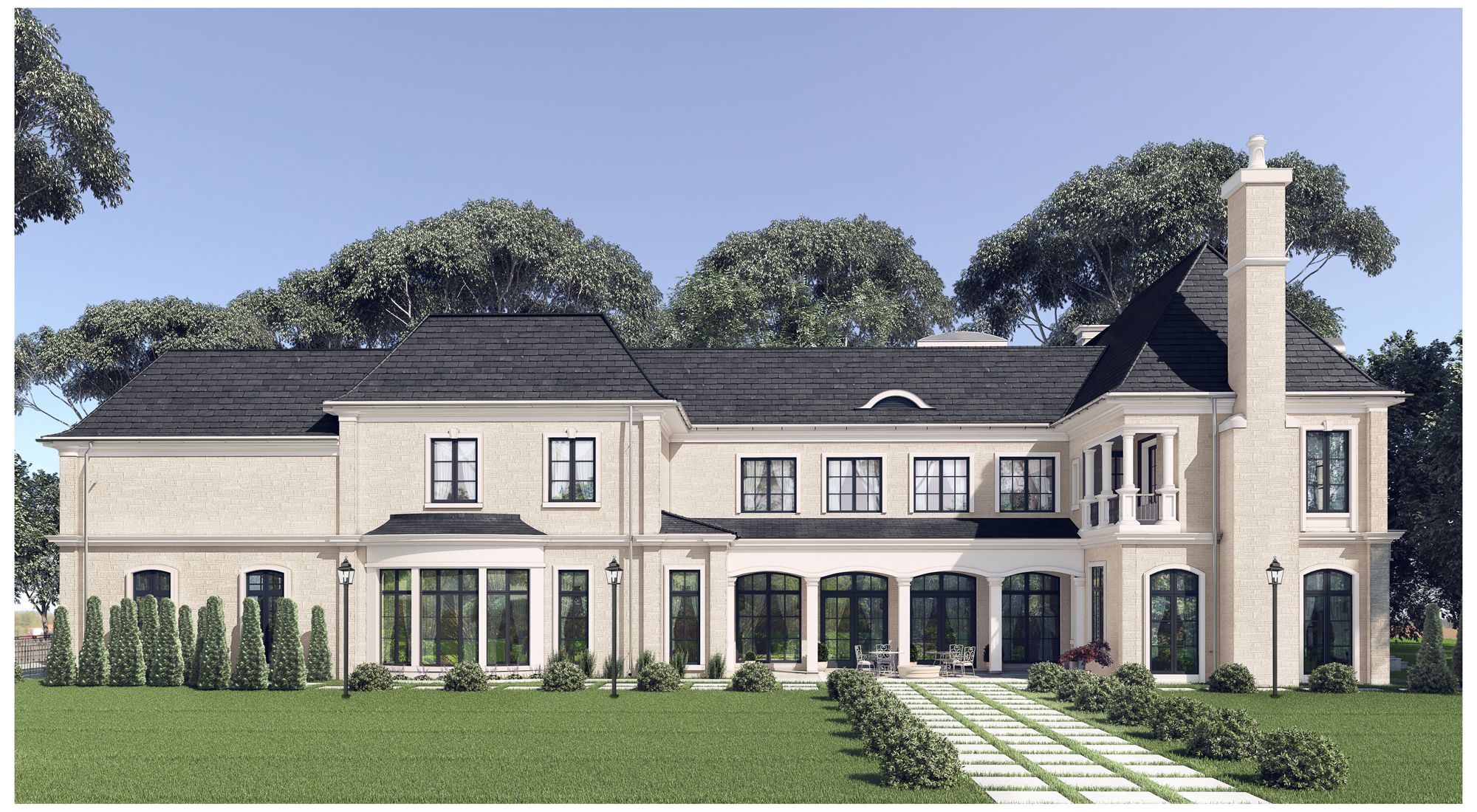 Image 3 Raphael by Z-Lite Sand Black 3 Light Outdoor Post Mounted Fixture more views