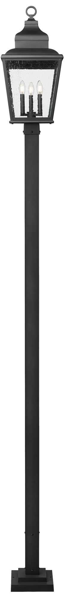 Image 4 Raphael by Z-Lite Sand Black 3 Light Outdoor Post Mounted Fixture more views