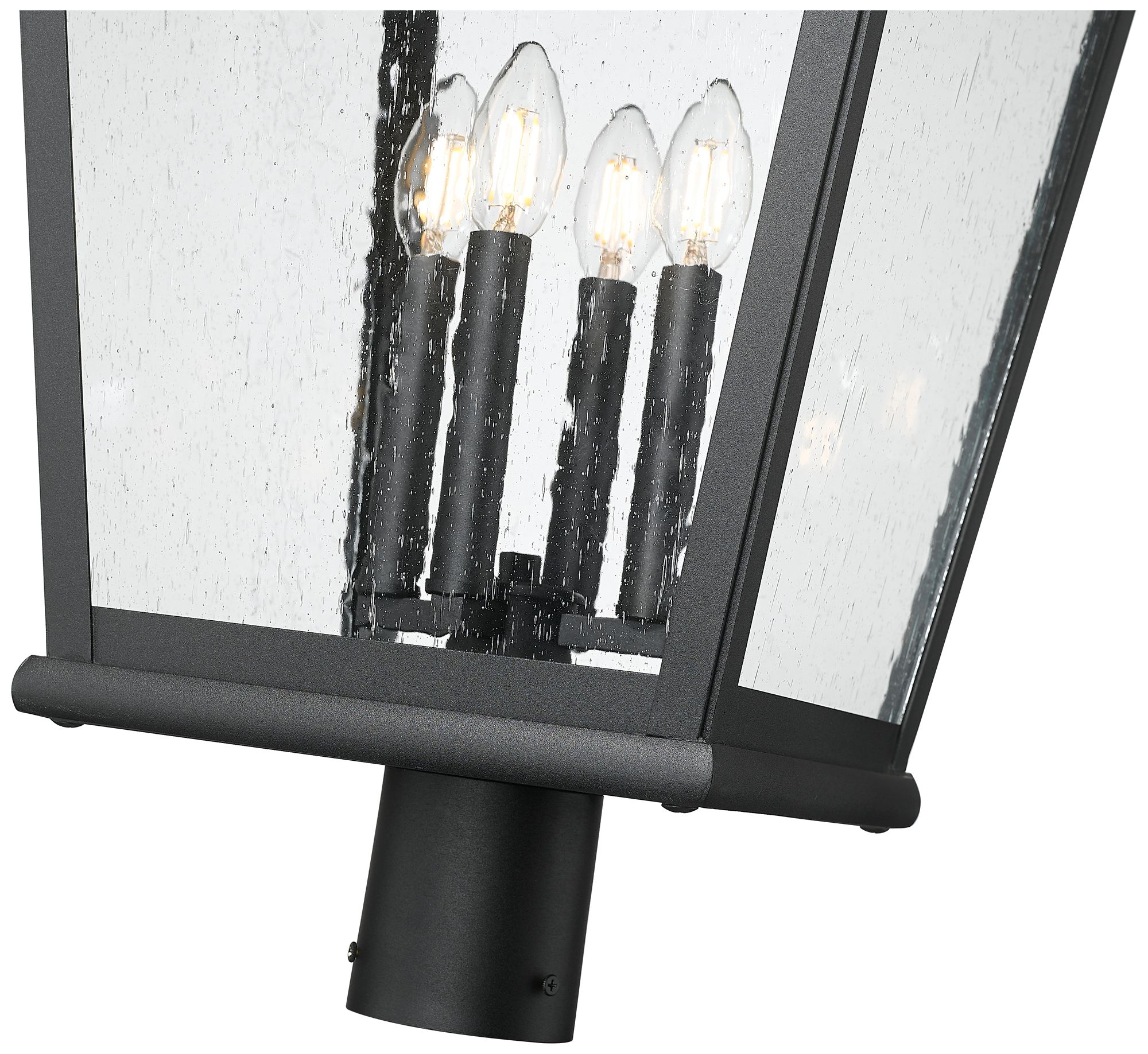 Image 4 Raphael by Z-Lite Sand Black 4 Light Outdoor Post Mount Fixture more views