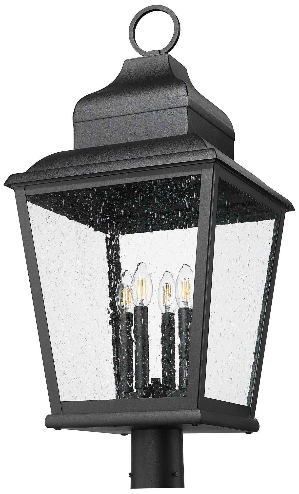 Image 5 Raphael by Z-Lite Sand Black 4 Light Outdoor Post Mount Fixture more views