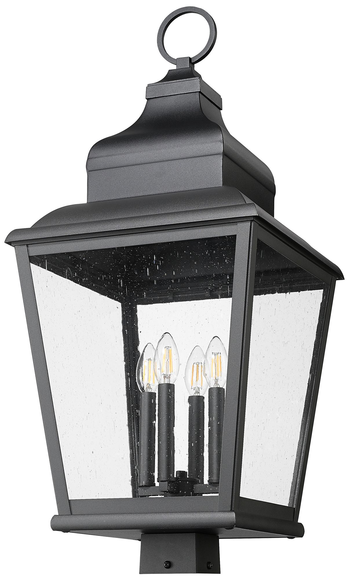 Image 5 Raphael by Z-Lite Sand Black 4 Light Outdoor Post Mount Fixture more views