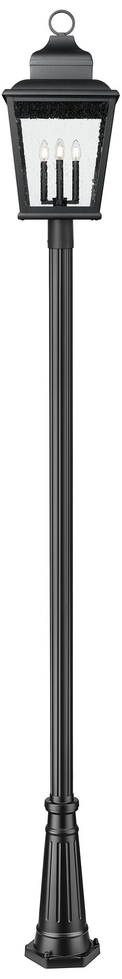 Image 4 Raphael by Z-Lite Sand Black 4 Light Outdoor Post Mounted Fixture more views