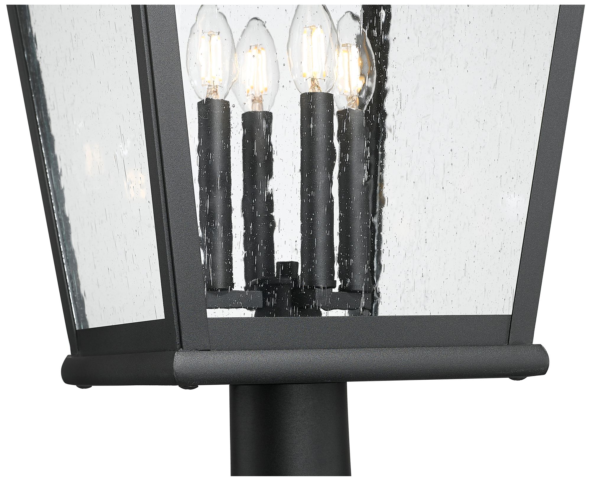 Image 6 Raphael by Z-Lite Sand Black 4 Light Outdoor Post Mounted Fixture more views