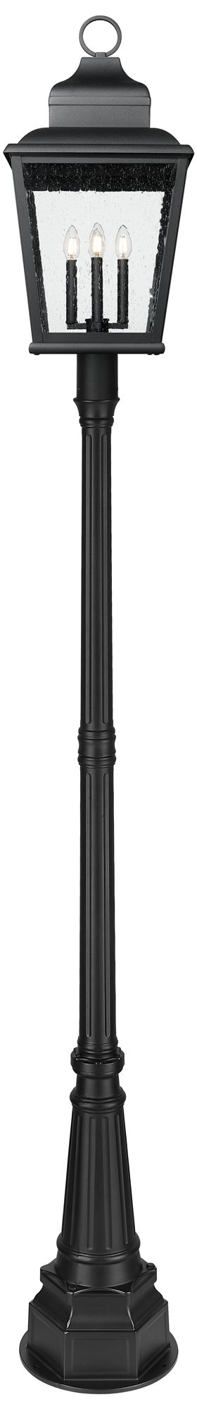 Image 4 Raphael by Z-Lite Sand Black 4 Light Outdoor Post Mounted Fixture more views