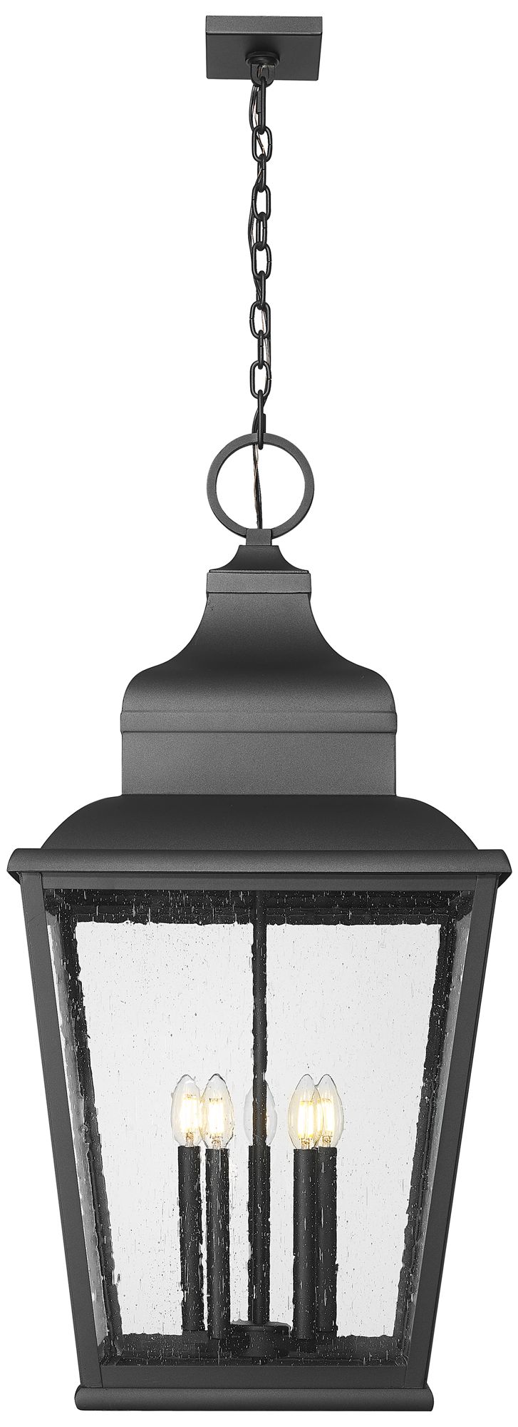 Image 4 Raphael by Z-Lite Sand Black 5 Light Outdoor Chain Mount Ceiling Fixture more views