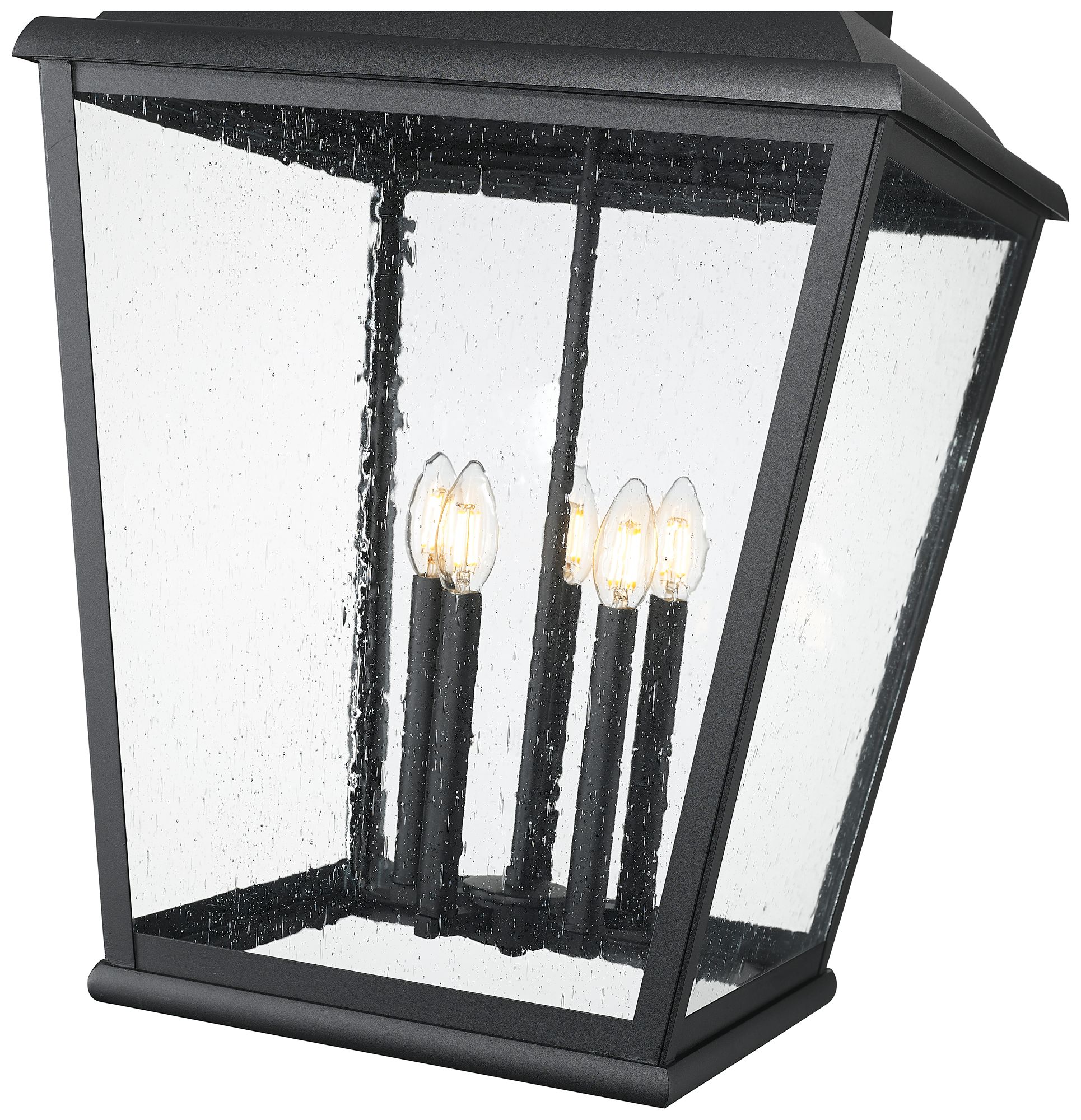 Image 6 Raphael by Z-Lite Sand Black 5 Light Outdoor Chain Mount Ceiling Fixture more views