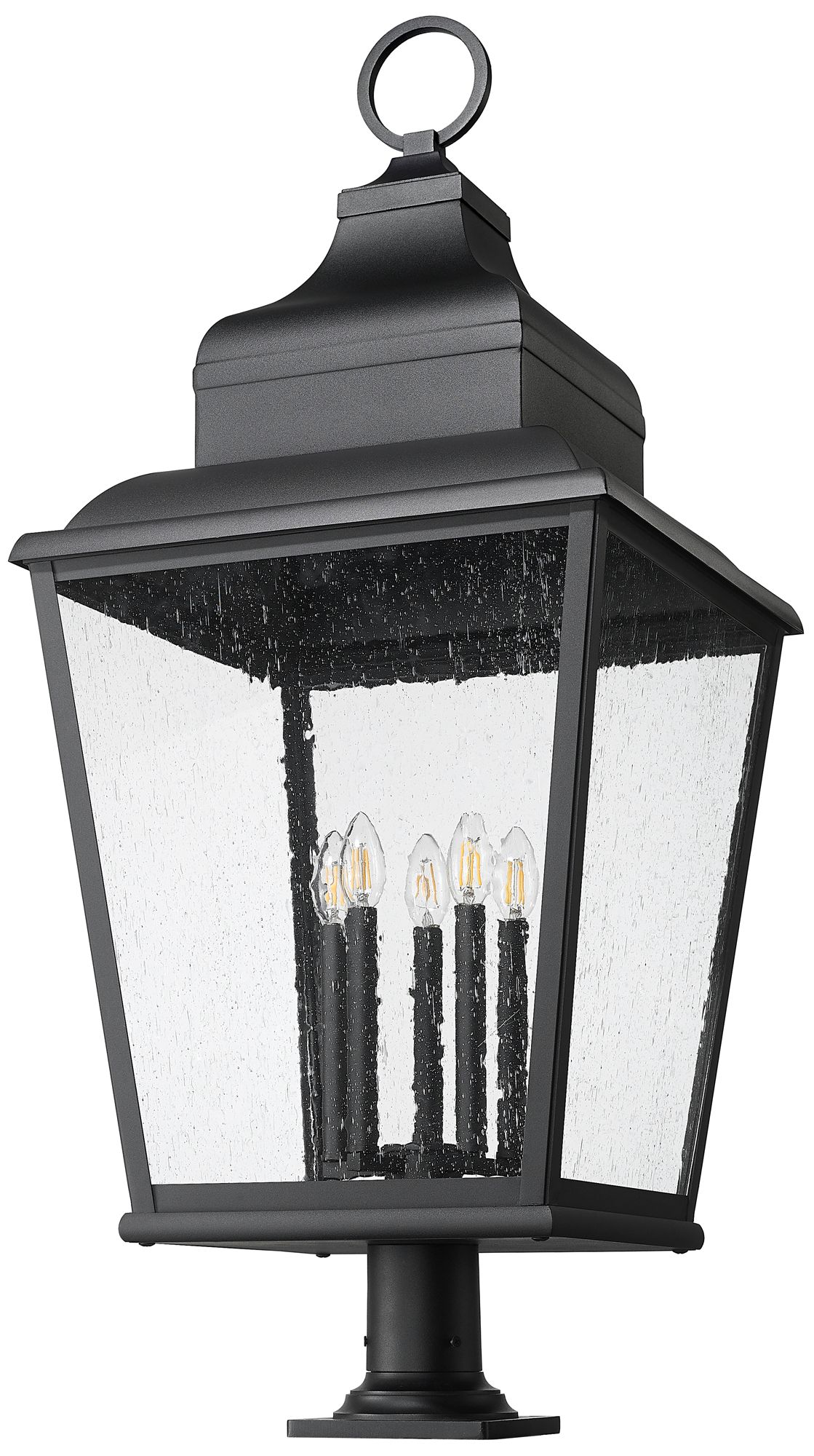 Image 7 Raphael by Z-Lite Sand Black 5 Light Outdoor Pier Mounted Fixture more views