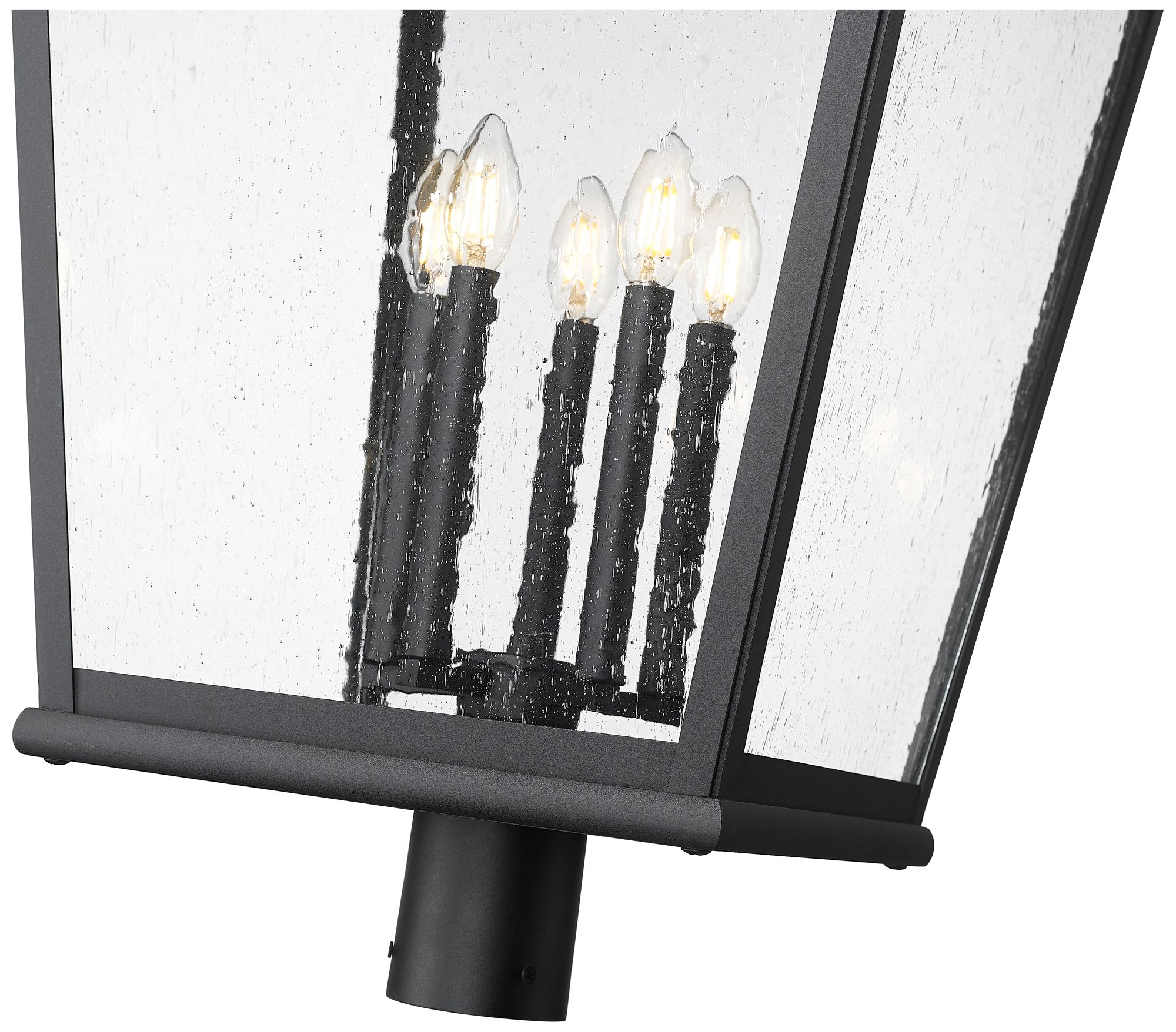 Image 4 Raphael by Z-Lite Sand Black 5 Light Outdoor Post Mount Fixture more views