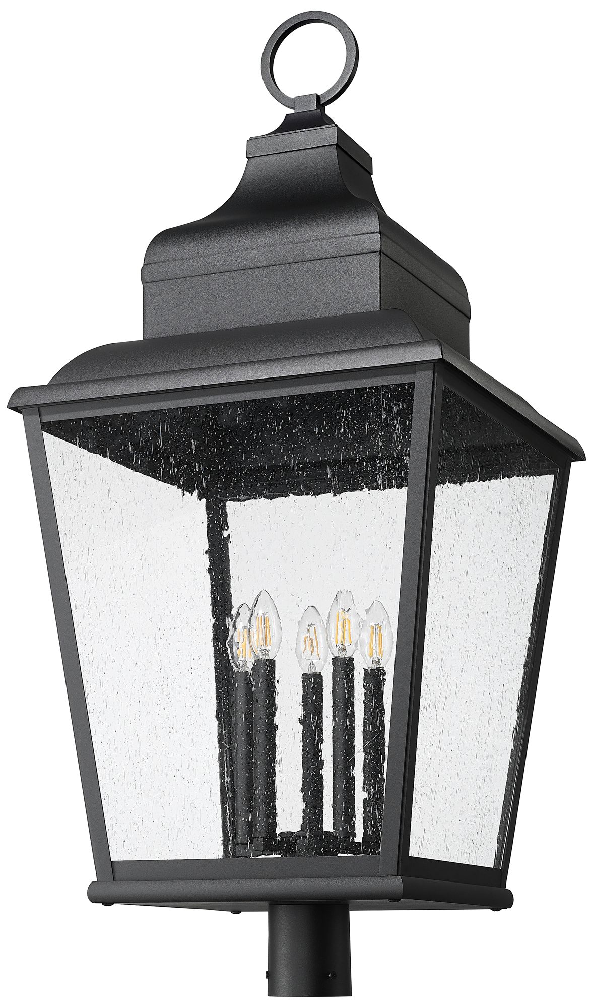 Image 5 Raphael by Z-Lite Sand Black 5 Light Outdoor Post Mount Fixture more views