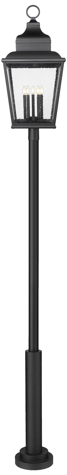 Image 4 Raphael by Z-Lite Sand Black 5 Light Outdoor Post Mount Fixture more views